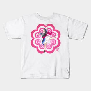 Hmong Girl Dancer PINK Kids T-Shirt